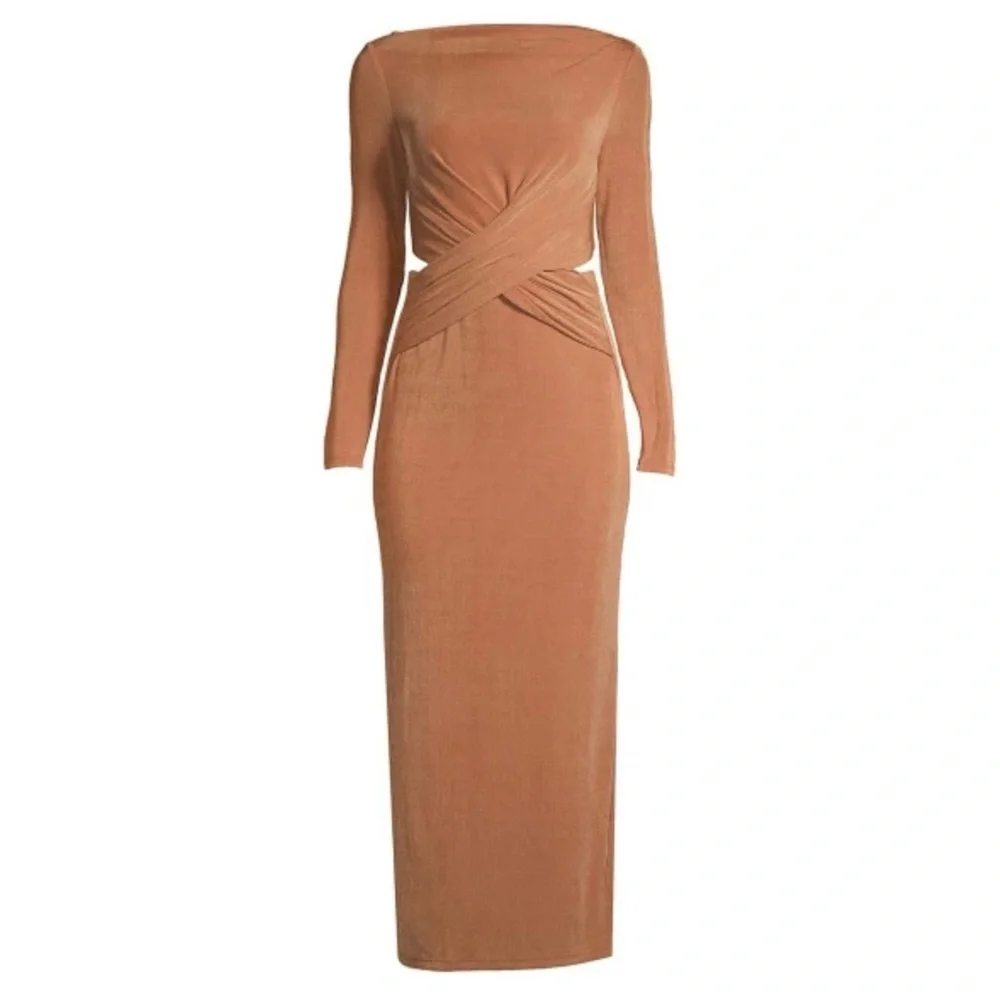 Significant Other Rosie Crisscross Cutout Midi
Dress in Caramel NWT - Picture 5 of 11